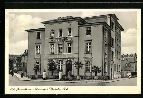 AK Bad Mergentheim, Kurhotel Deutscher Hof