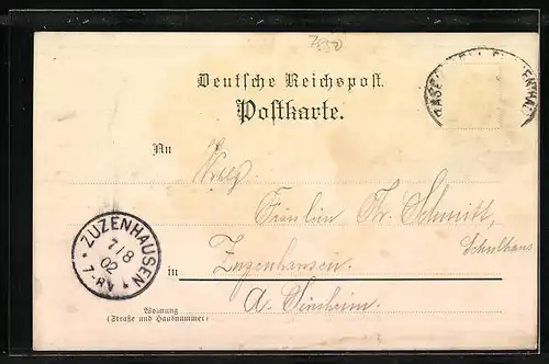 Lithographie Lörrach, Schloss Röttler