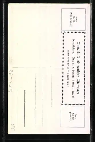 Künstler-AK Ernst Kutzer: Adalbert Stifter, Herr und Frau am Waldsteig