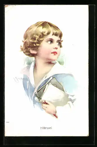 Künstler-AK Schilbach: Hänsel im Matrosenhemd