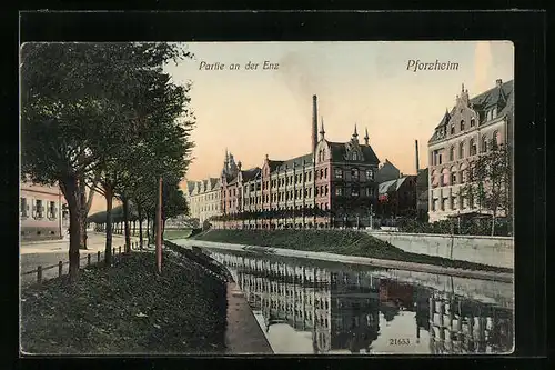 AK Pforzheim, Partie an der Enz