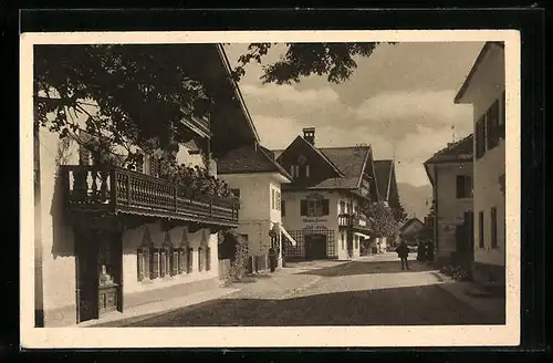 AK Lenggries, Blick in die Hauptstrasse