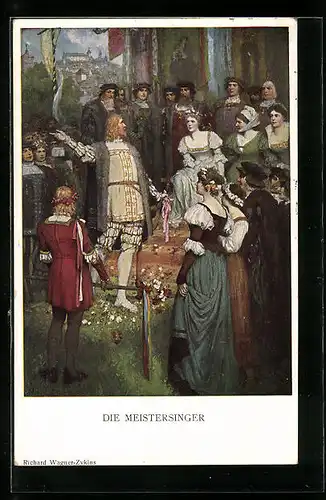 AK Szene aus Die Meistersinger, Sage