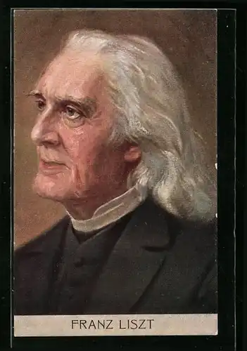 AK Portrait von Franz Liszt, Komponist
