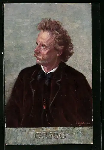 AK Portrait von Grieg, Komponist