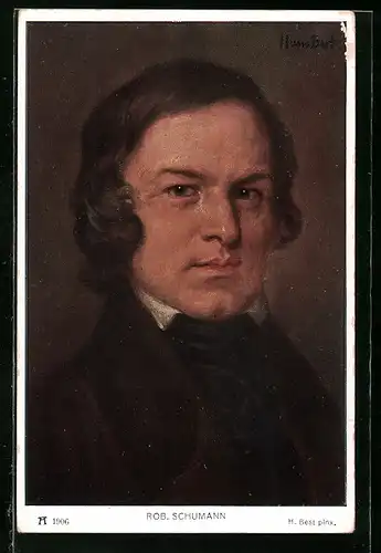 AK Portrait von Robert Schumann, Komponist