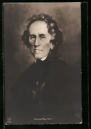 AK Portrait von Giacomo Meyerbeer, Komponist