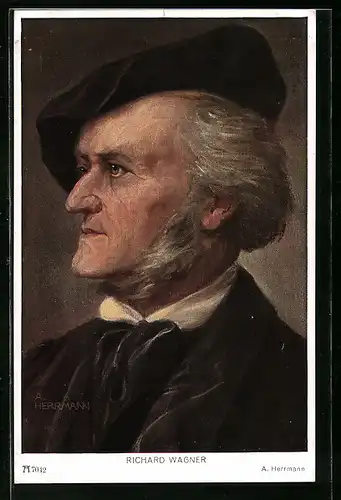 AK Portrait von Richard Wagner, Komponist