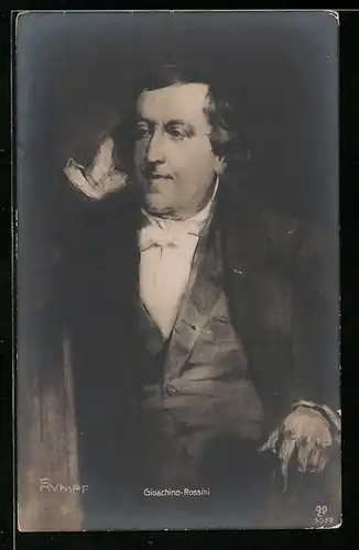 AK Portrait von Gioachino Rossini, Komponist