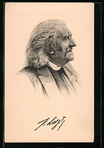 AK Portrait von Franz Liszt, Komponist