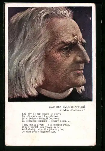 AK Portrait von Franz Liszt, Komponist