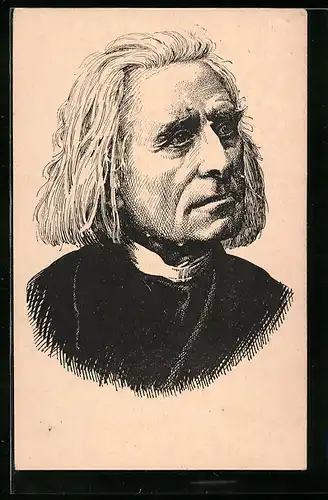 AK Portrait von Frantisek Liszt, Komponist
