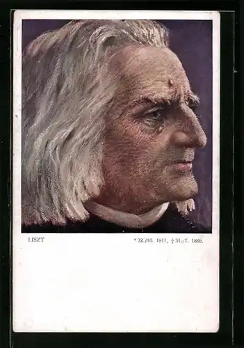 AK Portrait von Franz Liszt, Komponist