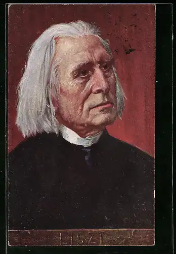 AK Portrait von Franz Liszt, Komponist