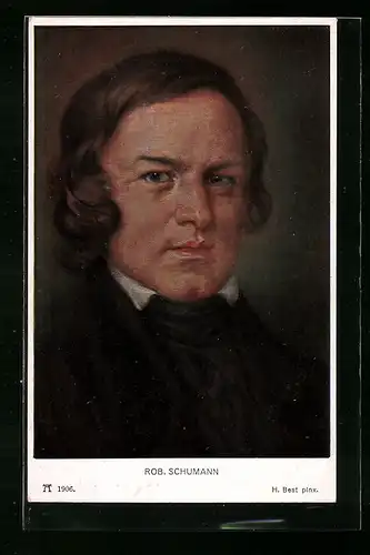 AK Portrait von Robert Schumann, Komponist