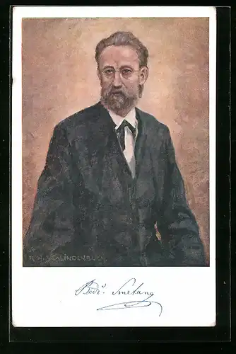 AK Portrait von Bedrich Smetana, Komponist