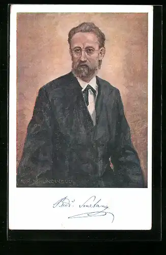 AK Portrait von Bedrich Smetana, Komponist