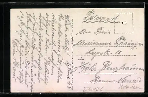 AK Oberflintsbach, Strassenpartie mit Ruine Falkenstein