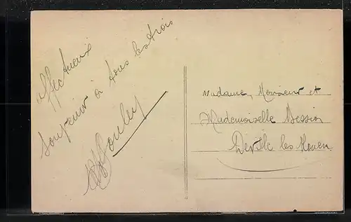 AK Landau, Max-Joseph-Platz mit Denkmal