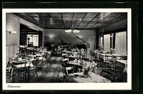 AK Albersdorf, Hotel-Café Waldesruh, Clubzimmer