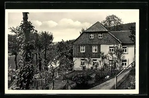 AK Wildenstein / Frankenwald, Gasthaus-Pension Burger