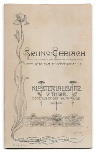 Fotografie Bruno Gerlach, Klosterlausnitz i. Thür., Süsses Geschwisterpaar in eleganter Kleidung