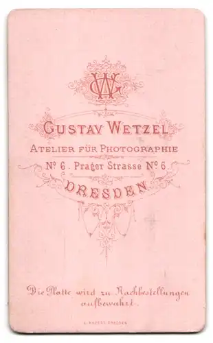 Fotografie Gustav Wetzel, Dresden, Prager Strasse 6, Dame mit Sohn in eleganter Kleidung