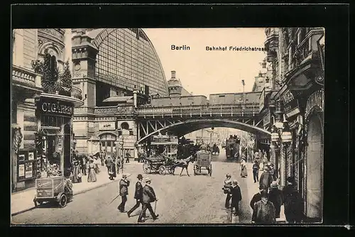 AK Berlin, Bahnhof Friedrichstrasse