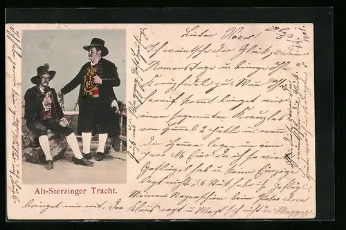 AK Männer in Alt-Sterzinger Tracht