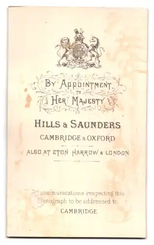 Fotografie Hills & Saunders, Cambridge, Gutbürgerlicher Mann mit langem Bart