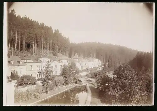 Fotografie Brück & Sohn Meissen, Ansicht Marienbad, Blick auf die Villen an der Waldquellzeile