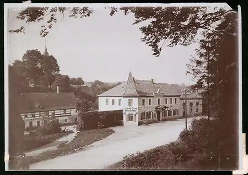 Fotografie Brück & Sohn Meissen, Ansicht Herzogswalde, Blick auf den Erbgerichts Gasthof Herzogswalde