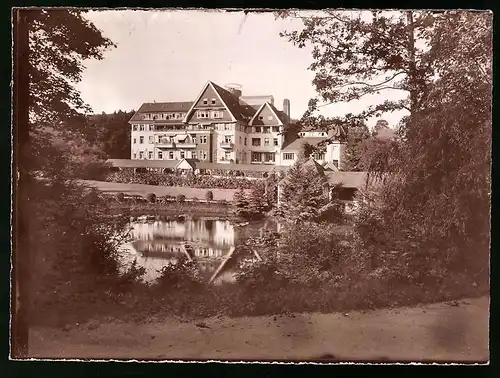 Fotografie Brück & Sohn Meissen, Ansicht Bad Elster, Blick nach Dr. Köhlers Sanatorium