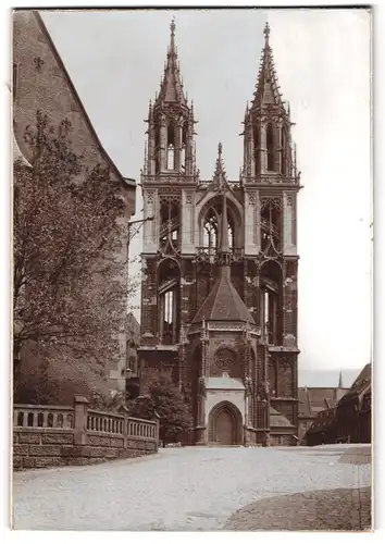 Fotografie Brück & Sohn Meissen, Ansicht Meissen i. Sa., Blick auf den Dom, Haupteingang