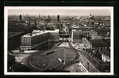 AK Berlin, Alexanderplatz aus der Vogelschau