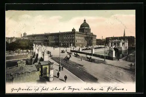 AK Berlin, Blick auf das Kgl. Schloss