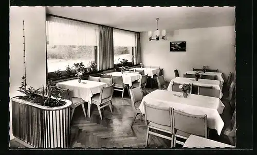 AK Titisee-Hinterzarten, Gasthaus-Pension Löffelschmiede, Innenansicht