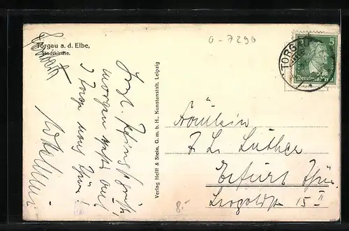 AK Torgau /Elbe, Die Stadtkirche