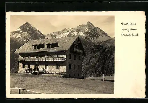 AK Längenfeld, Gasthaus Burgstein