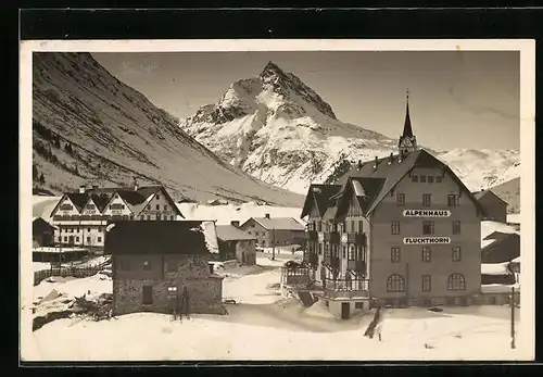 AK Galtür, Gasthaus Alpenhaus Fluchthorn