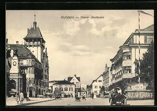 AK Kufstein, Oberer Stadtplatz