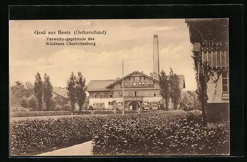 AK Beetz, Verwaltungsgebäude des Gasthaus Waldhaus Charlottenburg