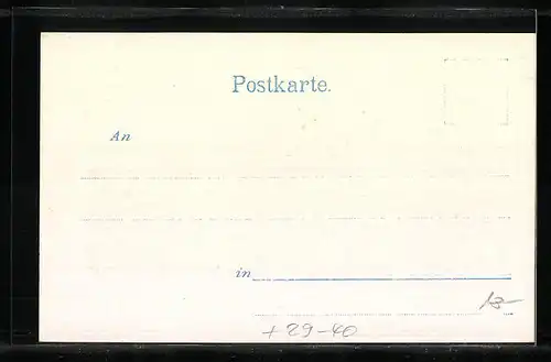 Goldfenster-AK Rosenheim, Partie am Mitterthor, mit leuchtenden Fenstern