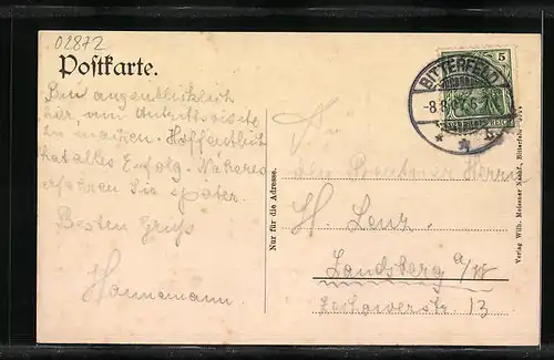 AK Bitterfeld, Partie vom Markt