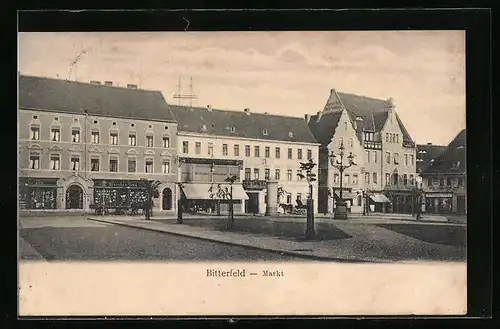AK Bitterfeld, Markt, Kaufhaus Arthur Kröhl