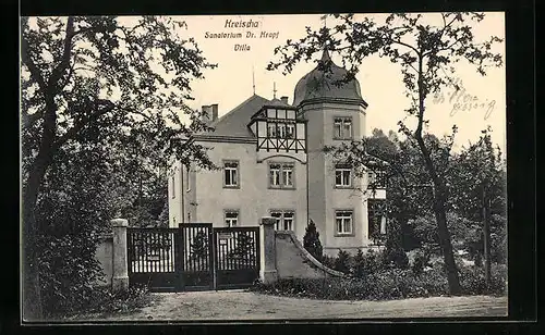 AK Kreischa, Sanatorium Dr. Kropf, Villa
