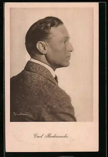 AK Schauspieler Carl Beckersachs im Profil