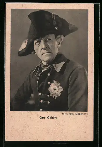 AK Schauspieler Otto Gebühr in Uniform