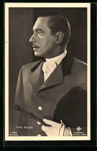 AK Schauspieler Willy Birgel in Uniform