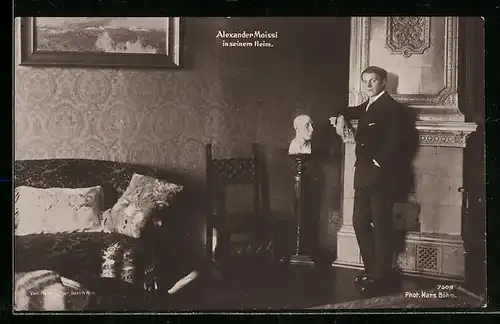 AK Schauspieler Alexander Moissi in seinem Heim